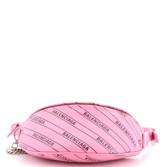 Balenciaga Souvenir Belt Bag Printed Leather XXS Pink - Picture 4 of 9